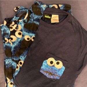 Cookie Monster pajama set (t-shirt and pants)